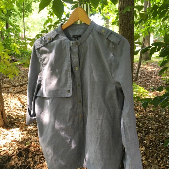 Ann Taylor convertible cotton shirt NWOT - Picture 3 of 7